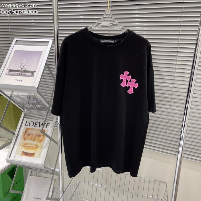 半袖Tシャツお洒落な印象に岩ちゃん愛用ブランド コピー  CHROME HEARTS_0_1