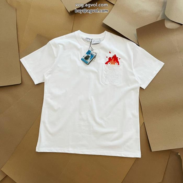 偽 ブランド 通販2023を感じさせる海外限定半袖TシャツLOEWE_0_1