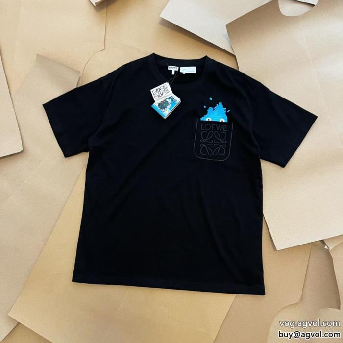 偽 ブランド 通販2023を感じさせる海外限定半袖TシャツLOEWE_0_0