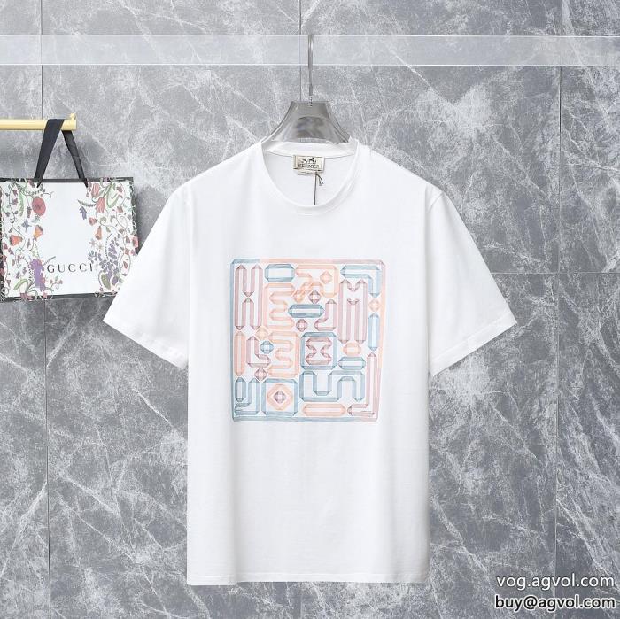 偽 ブランド 販売半袖Tシャツ在庫あり即発カワイイ雰囲気HERMES_0_0