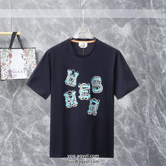 エルメスブランド アクセサリー 激安上質なもの限定生産品半袖Tシャツ_0_1