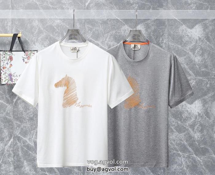 半袖Tシャツ偽 ブランド 販売通勤にもOK速達便発送HERMES_0_2