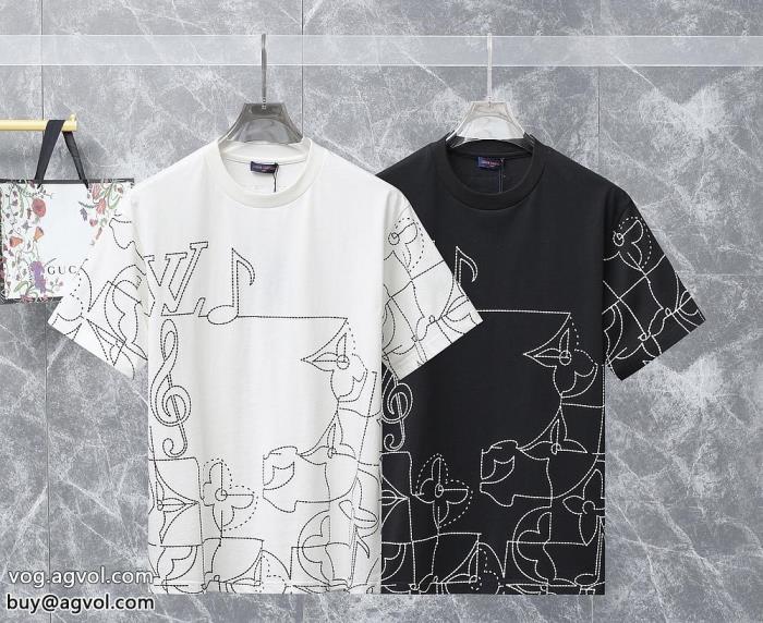大変お買得絶大な人気を誇るルイ ヴィトンブランド フェイク半袖Tシャツ_0_2