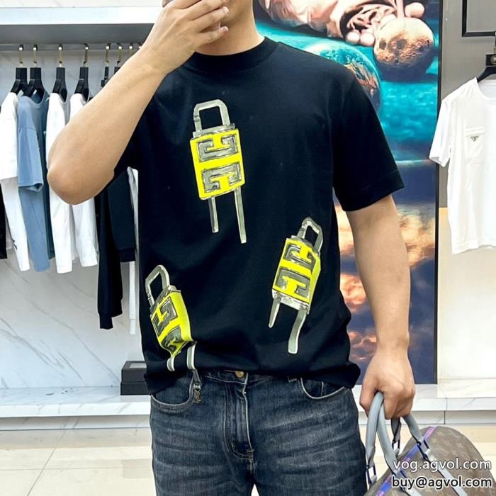 激安 通販 専門通気性と吸汗性に優れ清涼感GIVENCHY半袖Tシャツ_0_1