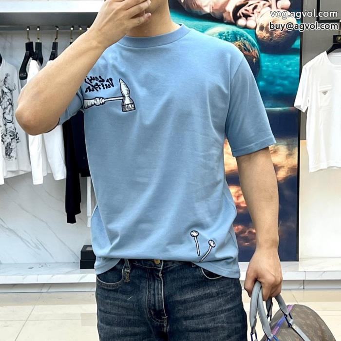 ブランド 偽物 激安 通販ルイ ヴィトン半袖Tシャツ早期完売大人の余裕が漂う_0_2