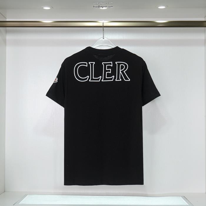 爽やかな色合い人気新作　ロゴ入り半袖Tシャツブランド 偽物MONCLER_0_0