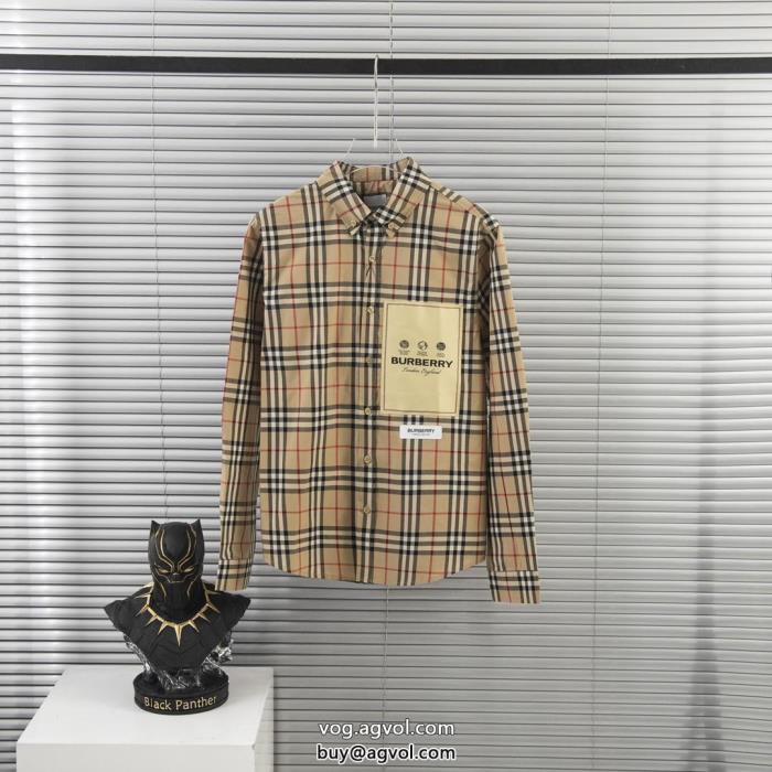 偽物 通販 BURBERRY長袖シャツ最新2023サラサラの着心地_0_2