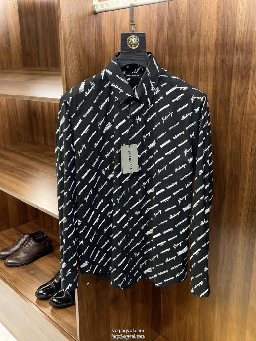 シンプルなデザイン一流の憧れブランド長袖シャツbalenciagaブランド 通販 激安_0_0