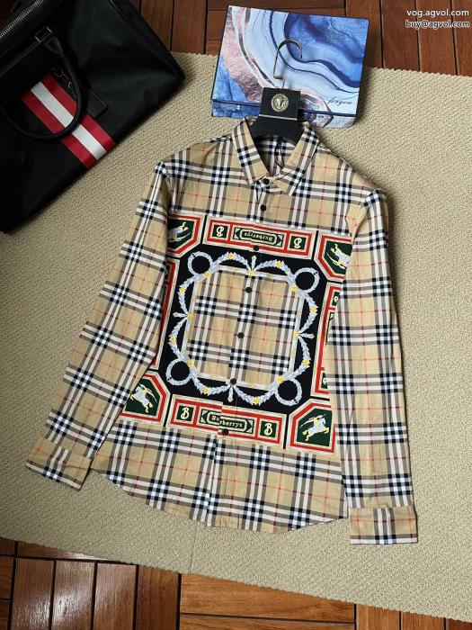 長袖シャツ存在感ばっちりなアイテム通勤の定番偽物 通販 BURBERRY_0_1
