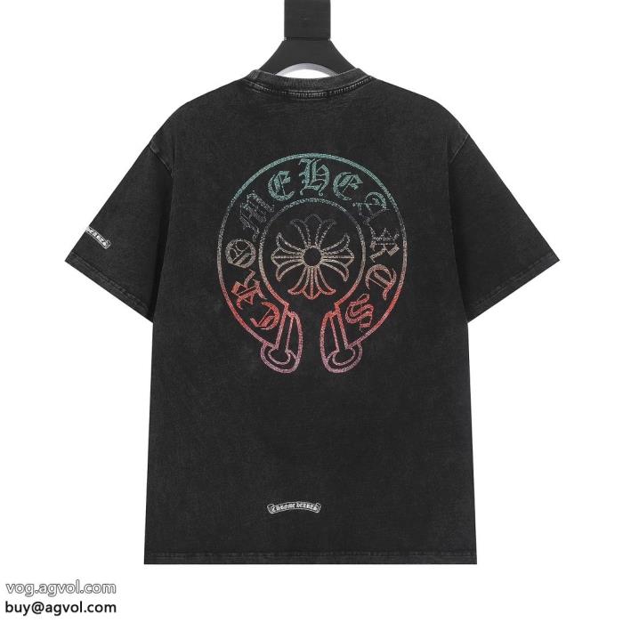 半袖Tシャツ男女兼用今年もトレンドブランド 偽物 激安CHROME HEARTS_0_0