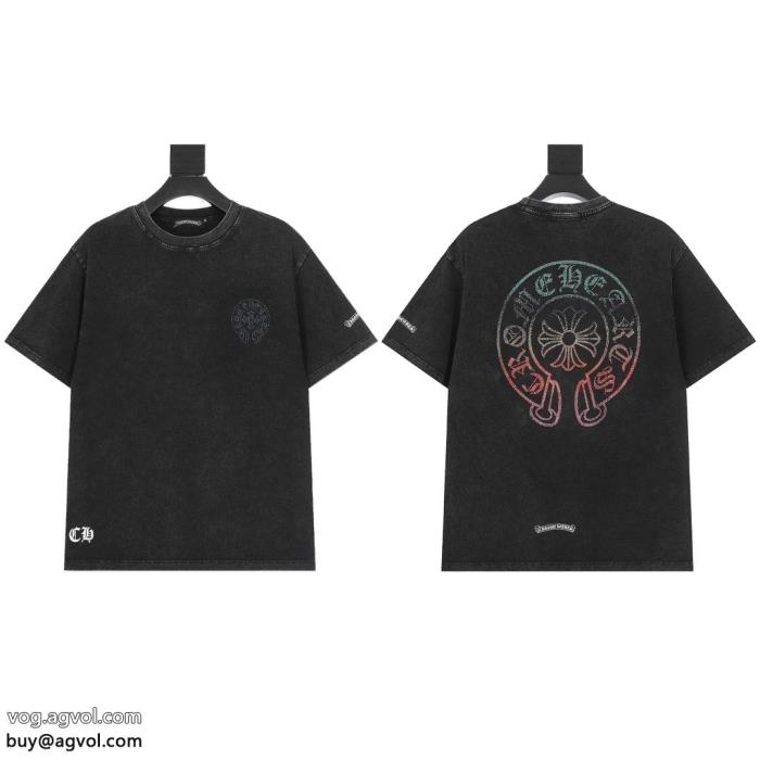 半袖Tシャツ男女兼用今年もトレンドブランド 偽物 激安CHROME HEARTS_0_2
