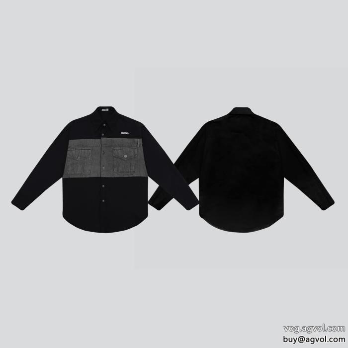balenciaga大人っぽく見せ新作今年のトレンドカラー長袖シャツ激安 ブランド_0_4