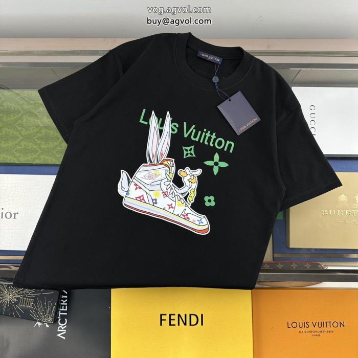 LOUIS VUITTONブランド コピー 品2023用今年もトレンド半袖Tシャツ_0_0