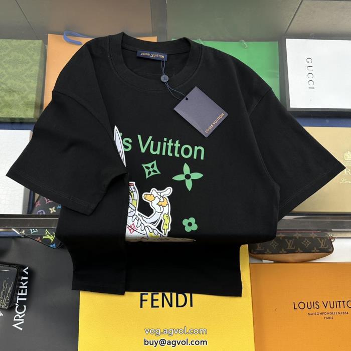LOUIS VUITTONブランド コピー 品2023用今年もトレンド半袖Tシャツ_0_1