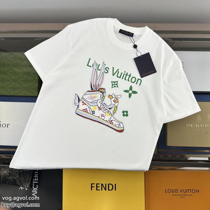 LOUIS VUITTONブランド コピー 品2023用今年もトレンド半袖Tシャツ_0_2