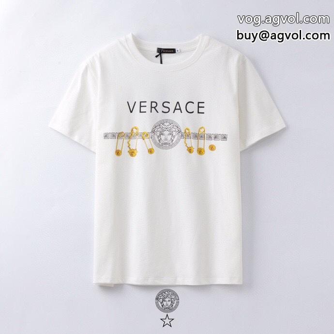 2023年流行ファッションスタイルアップ上品半袖Tシャツブランド 偽物ヴェルサーチ_0_3