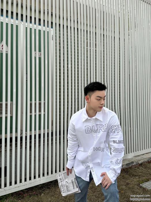 長袖シャツ激安 通販 専門BURBERRY個性的なスタイリング風通しの良いフレア_0_4