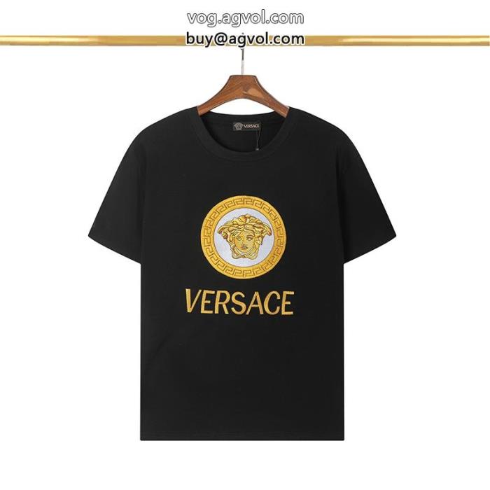 コピー 商品 ブランド人気上昇中今年のトレンドカラー半袖TシャツVERSACE_0_2