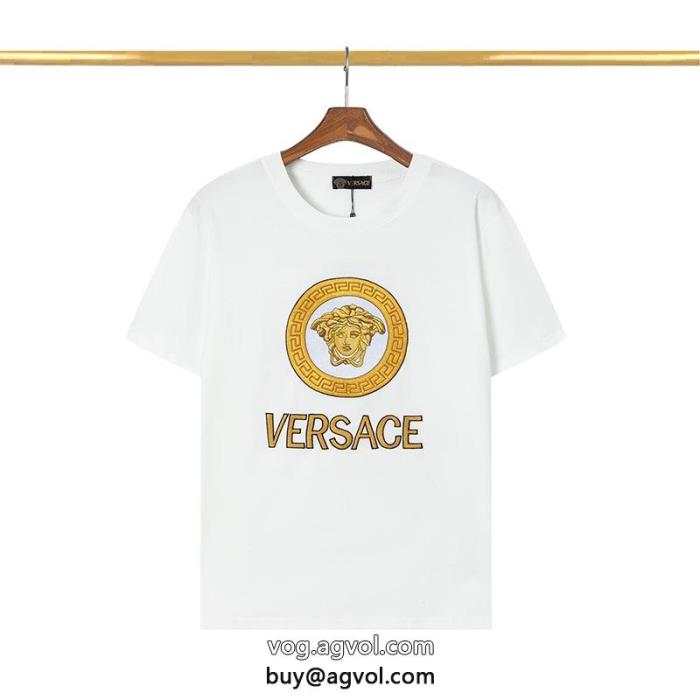 コピー 商品 ブランド人気上昇中今年のトレンドカラー半袖TシャツVERSACE_0_1