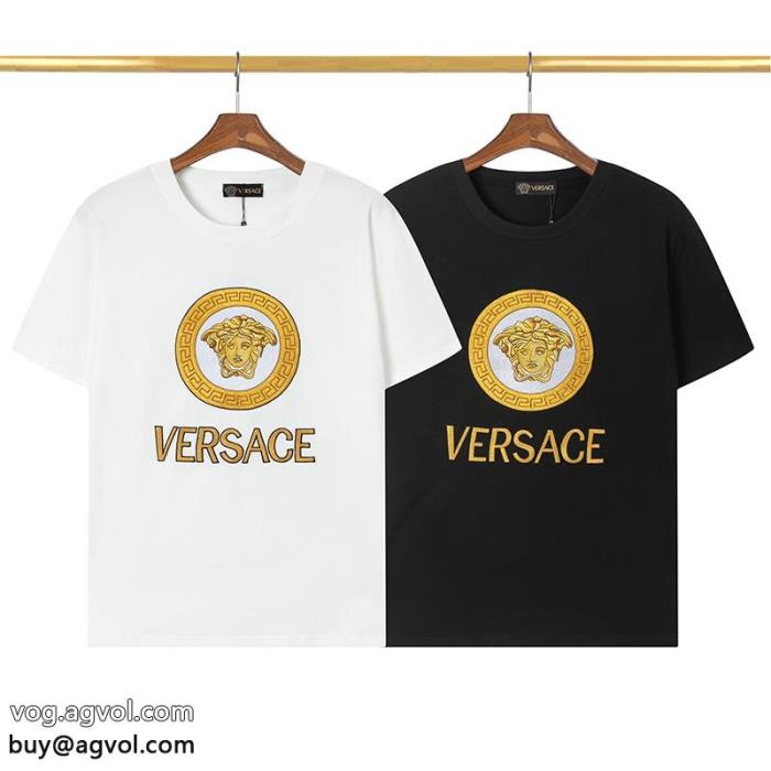 コピー 商品 ブランド人気上昇中今年のトレンドカラー半袖TシャツVERSACE_0_3