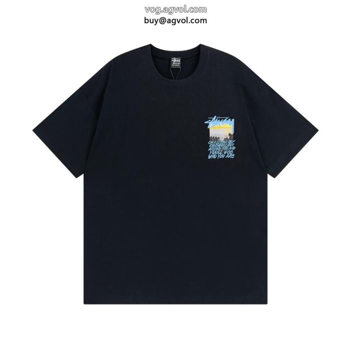STUSSYセンス抜群絶対欲しい手に入る偽物 ブランド ショップ半袖Tシャツ_0_1