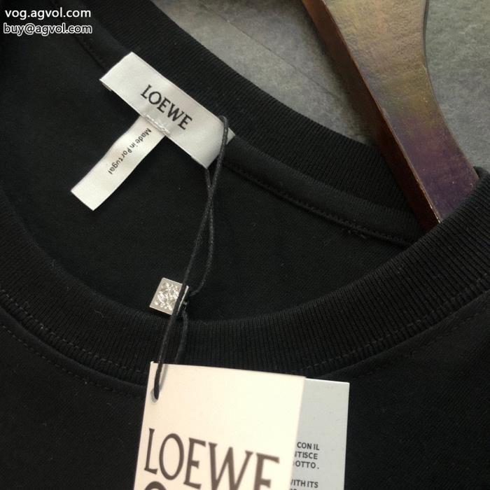 ブランド 偽物 激安ロエベ清涼感あるカジュアル在庫希少半袖Tシャツ_0_1