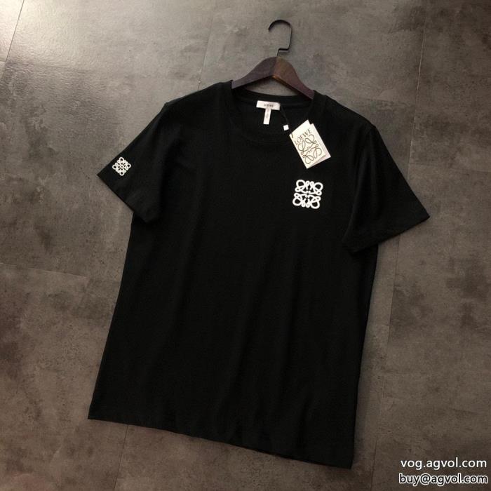 ブランド 偽物 激安ロエベ清涼感あるカジュアル在庫希少半袖Tシャツ_0_2