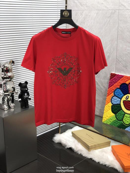 元気な印象に日本未入荷カラー偽 ブランド 販売アルマーニ半袖Tシャツ_0_1