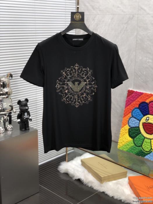 元気な印象に日本未入荷カラー偽 ブランド 販売アルマーニ半袖Tシャツ_0_2