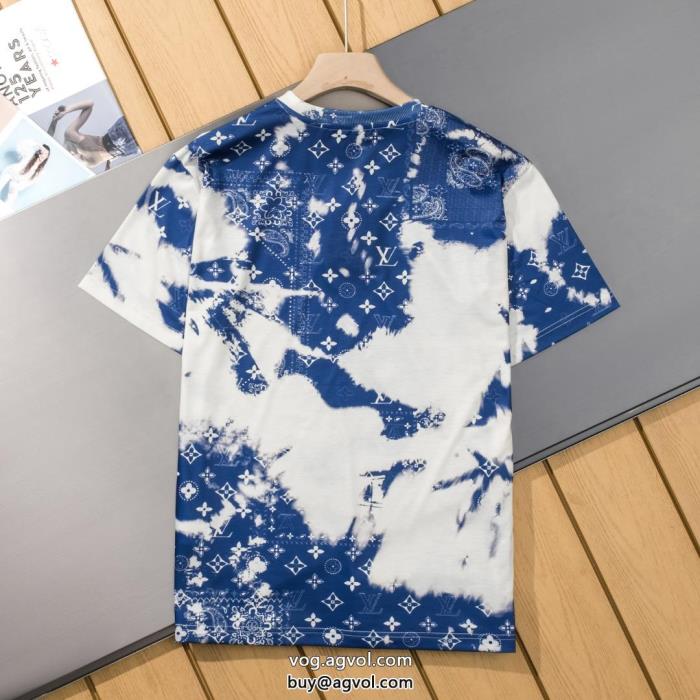 ブランド 品 コピーカジュアルの定番激レア半袖TシャツLOUIS VUITTON_0_0