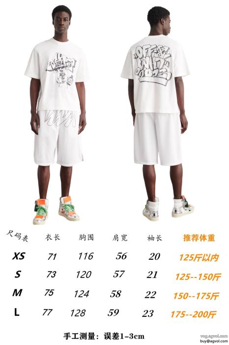 必需品幅広い層におすすめOff-Whiteスーパー コピー 通販半袖Tシャツ_0_3