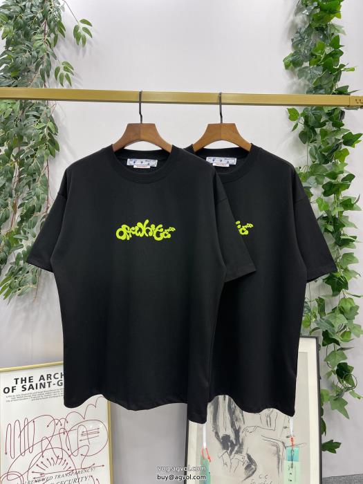 偽 ブランド 購入Off-White半袖Tシャツ使い勝手のよさが魅力きれいめ派に上質_0_2