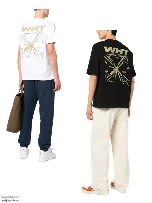 肌触りの着心地が良く シーン問わずに使えるオフホワイトスーパー コピー 販売半袖Tシャツ_0_0