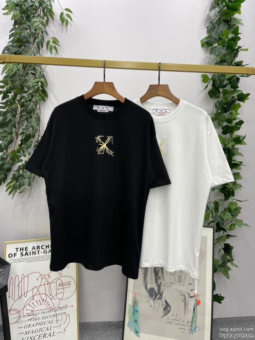 肌触りの着心地が良く シーン問わずに使えるオフホワイトスーパー コピー 販売半袖Tシャツ_0_1