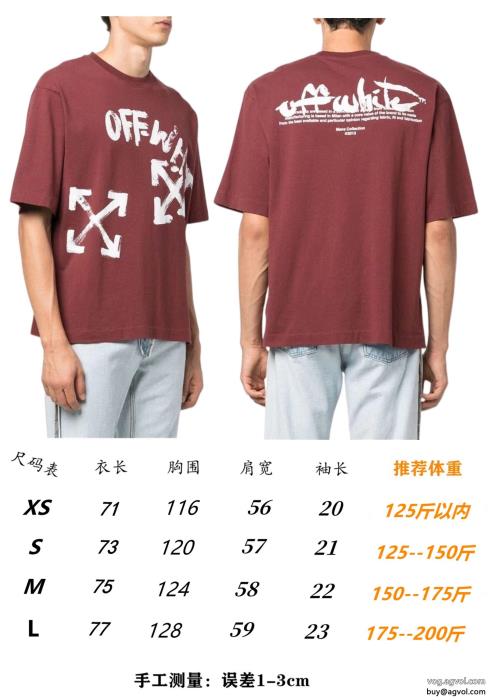 最新人気　話題沸騰中お出かけスタイル半袖TシャツOff-White偽 ブランド _0_3