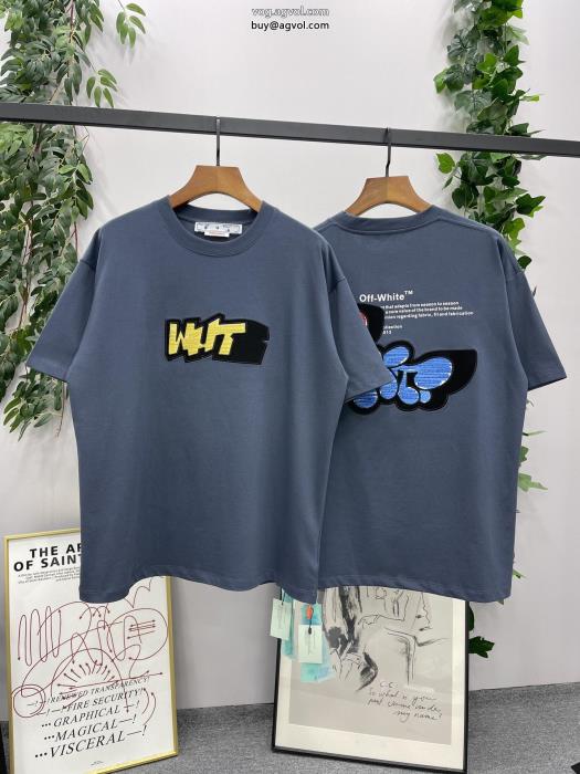 ヘルシー 抜け感重視優秀なアイテムOff-White偽 ブランド 販売半袖Tシャツ_0_2
