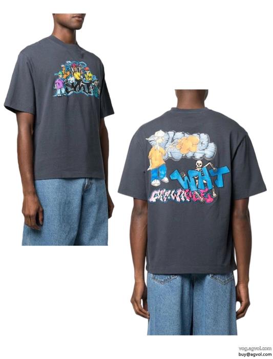 高級感漂う2023の必須アイテムオフホワイト半袖Tシャツブランド 偽物_0_2