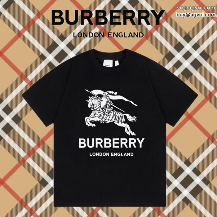 ブランド スーパー コピーお早めにドレスアップ効果も抜群バーバリー半袖Tシャツ_0_1