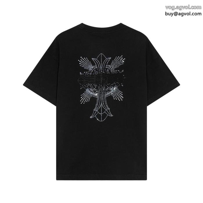 CHROME HEARTSサラサラの着心地韓国ファッション半袖Tシャツブランド 激安 _0_0