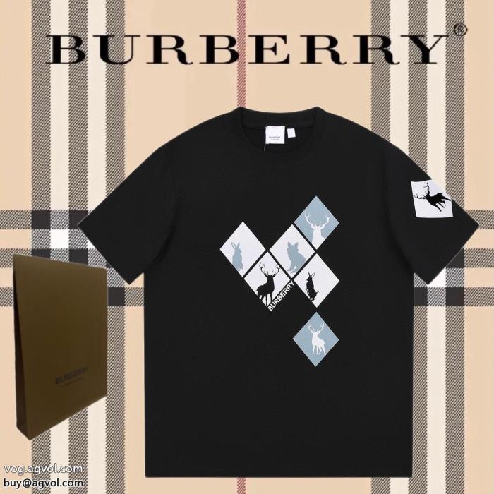 ブランド スーパー コピーBURBERRY今っぽいトレンド人気新商品半袖Tシャツ_0_0