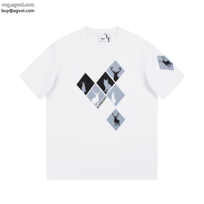 ブランド スーパー コピーBURBERRY今っぽいトレンド人気新商品半袖Tシャツ_0_2