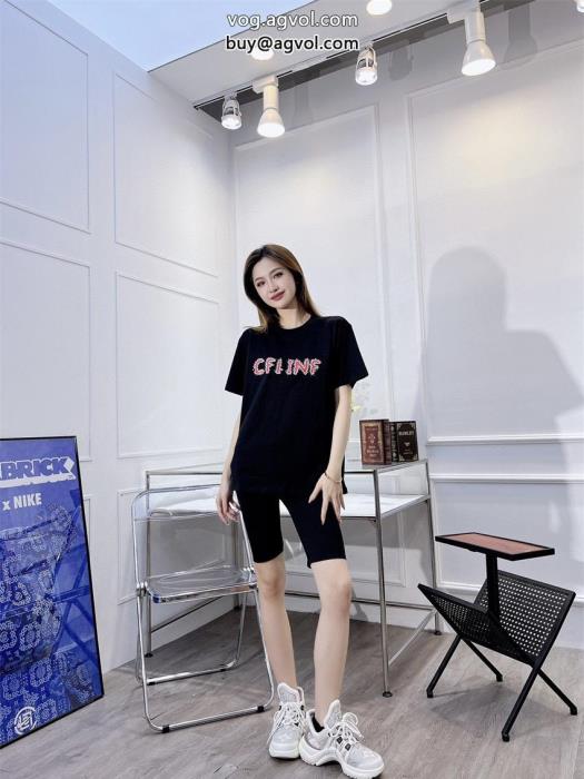 ブランド 偽物 通販半袖Tシャツ今年の2023先行販売新作これは欲しいCELINE_1_0