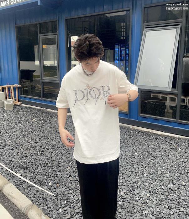 偽物 ブランド2023の新作涼しげに演出半袖TシャツDIOR_0_0