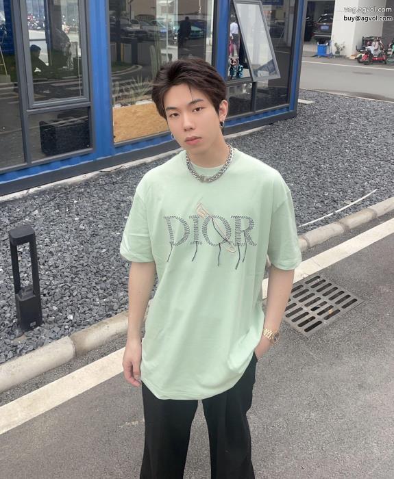 偽物 ブランド2023の新作涼しげに演出半袖TシャツDIOR_0_2