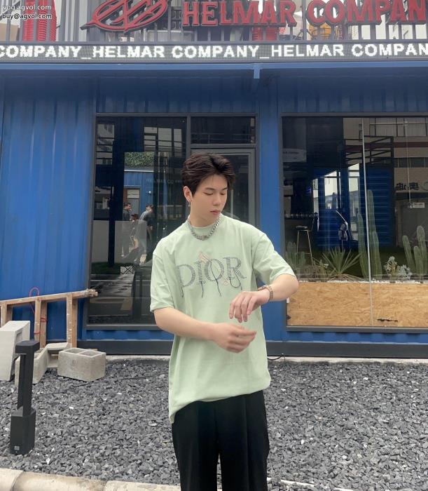 偽物 ブランド2023の新作涼しげに演出半袖TシャツDIOR_0_3