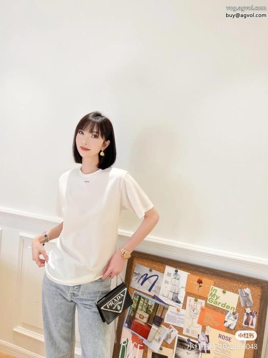 流行の最前線抜群の人気を集めブランド フェイクプラダ半袖Tシャツ_0_0