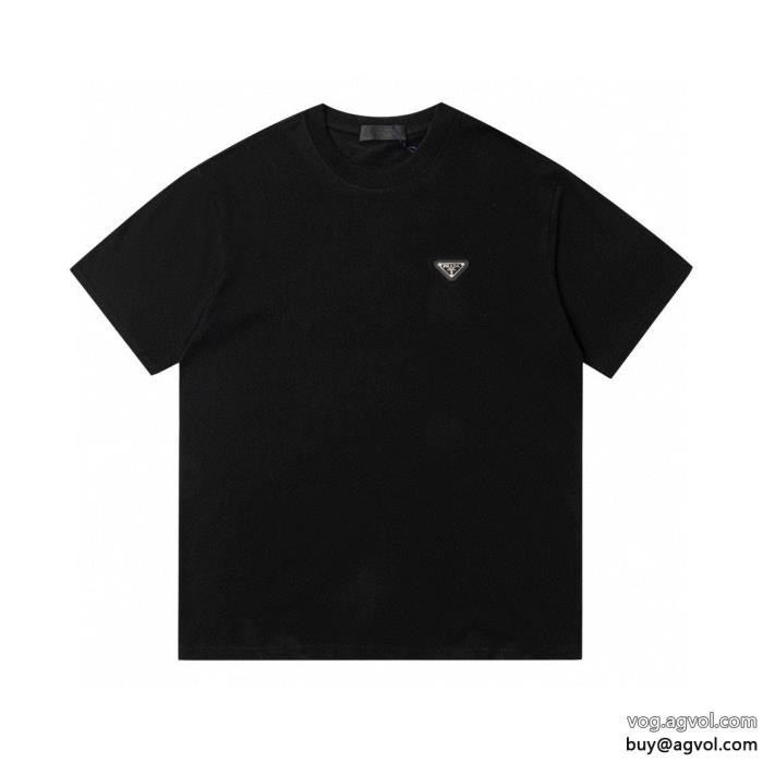 半袖Tシャツスーパー コピー ブランドPRADA2023最新モデル永遠の定番_0_1