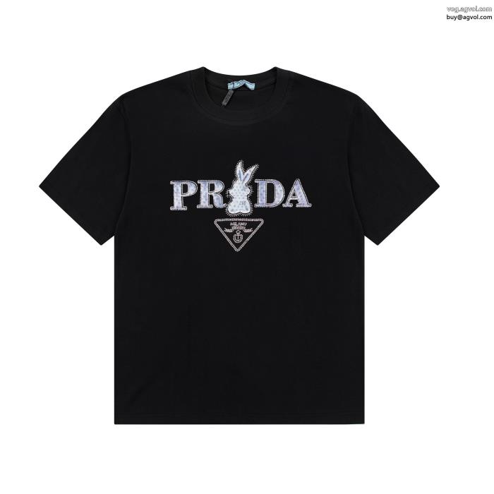 ブランド コピープラダ上品シックなお品注目新ブランド半袖Tシャツ_0_2