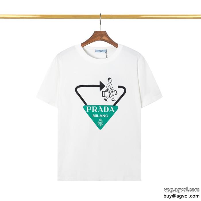 PRADA激安 ブランド 通販半袖Tシャツ着心地の良いカジュアル反転魅力_0_2