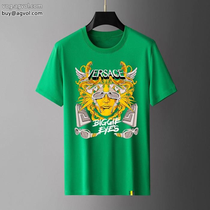 贅沢な逸品一目惚れした偽 ブランド 販売ヴェルサーチ半袖Tシャツ_0_0
